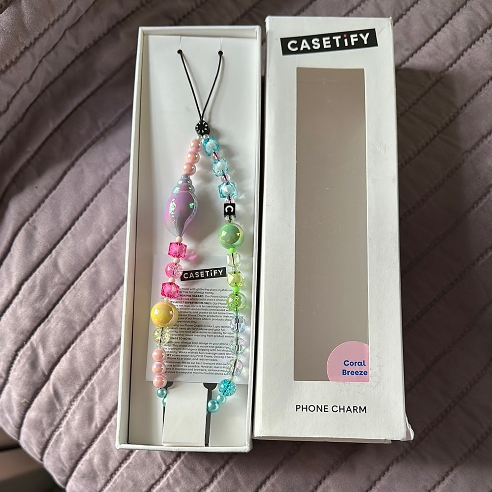 Casetify Coral Breeze Phone Charm